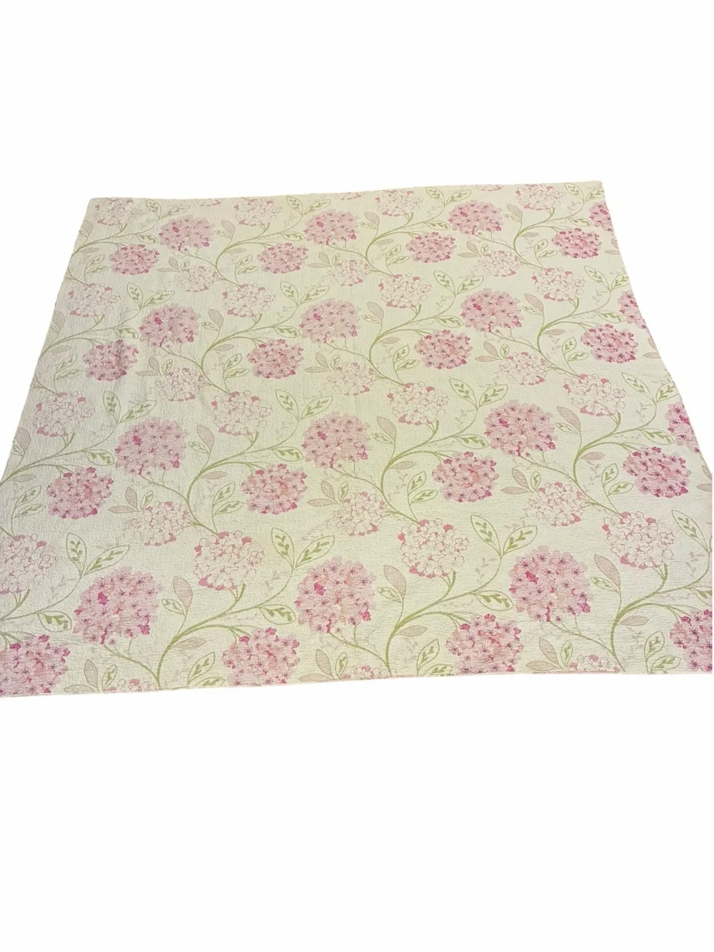 Cynthia Rowley Pink Floral Hydrangea Quilt Cover 100% Cotton Girly Feminine Full